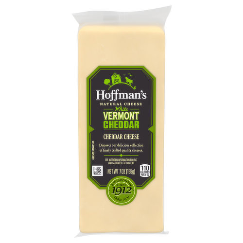 Hoffman's Cheese, Natural, White Vermont Cheddar