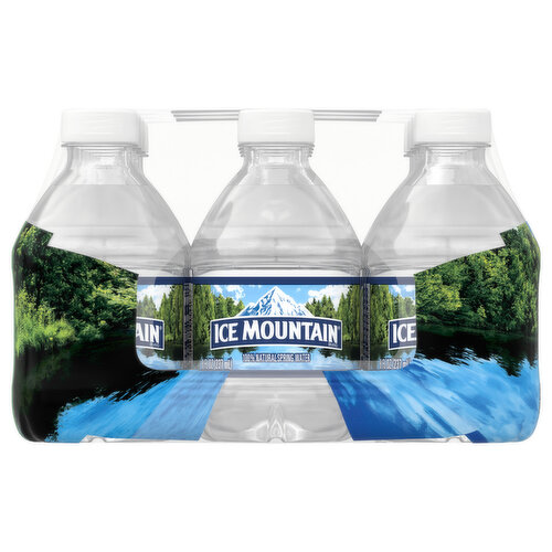 ICE MOUNTAIN Brand 100% Natural Spring Water, 20-ounce plastic bottle