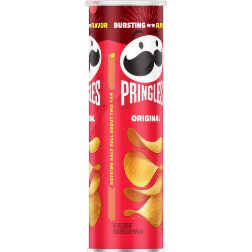 Pringles Original Potato Crisps Chips 5.2 oz. (Pack of 3 Cans)