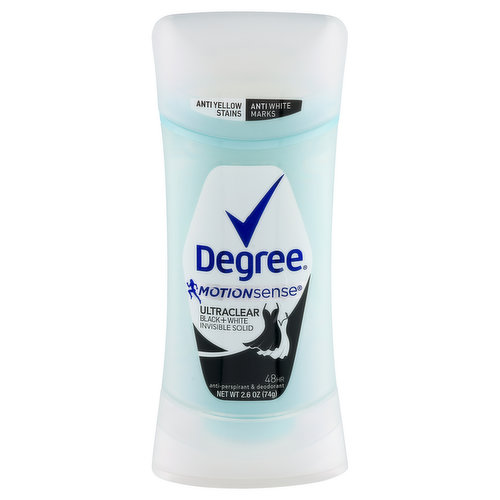 Degree® Women UltraClear Black + White 72H Antiperspirant Deodorant Stick  74g