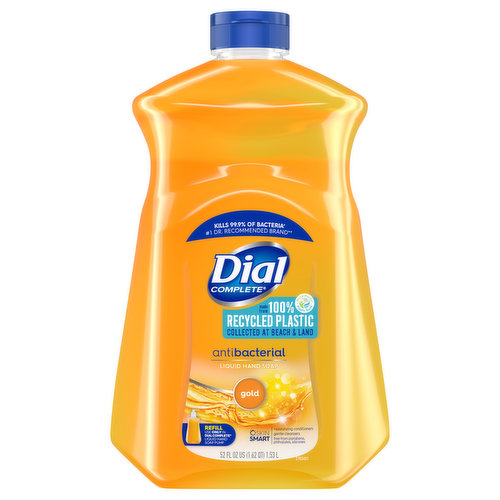 Dish Detergent, Liquid, Antibacterial, Orange, 52 oz, Bottle - ASE