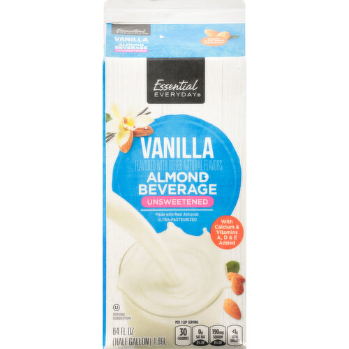 Essential Everyday Almond Beverage, Vanilla, Unsweetened