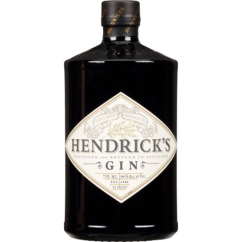 Hendrick's Gin - Scottish Gin Infused with Cucumber & Rose