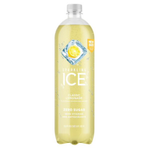 Sparkling Ice Sparkling Water, Zero Sugar, Classic Lemonade