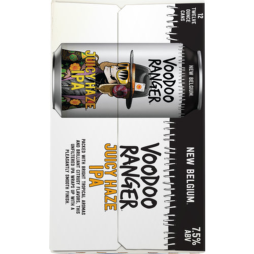 Voodoo Ranger Beer, Juicy Haze IPA, 12 Pack