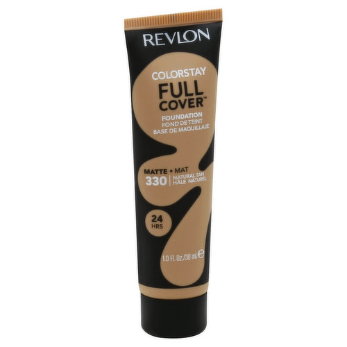 Revlon ColorStay Full Cover Foundation, Matte, Natural Tan 330