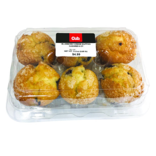 Cub Bakery Blueberry Creme Muffins
Sugared 6 Ct