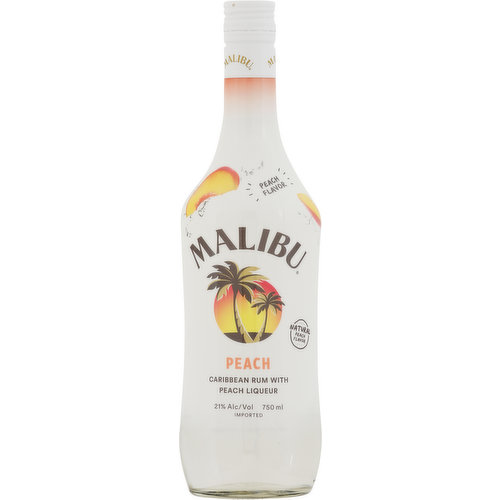 Malibu Rum, Caribbean, Peach Flavor