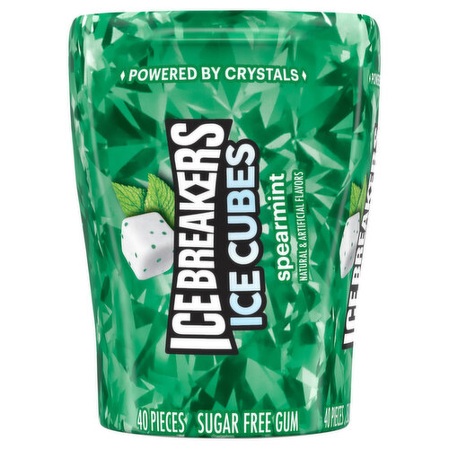 Ice Breakers Ice Cubes Gum, Spearmint, Sugar Free