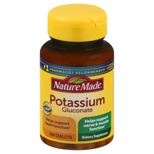 Nature Made Potassium Gluconate, Tablets