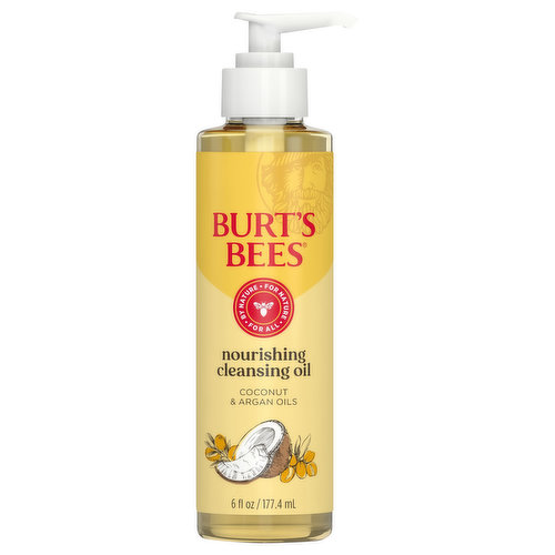 Burt's Bees Cleansing Oil, Nourishing, Coconut & Argan Oils