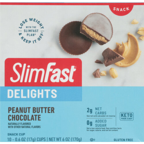 SlimFast Delights Peanut Butter Chocolate Snack Cup