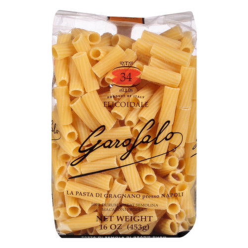 De Cecco Pasta, Rigatoni No. 24 1 Lb, Tubes & Shells