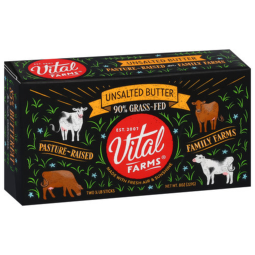 Vital Farms Grass-Fed Unsalted Butter