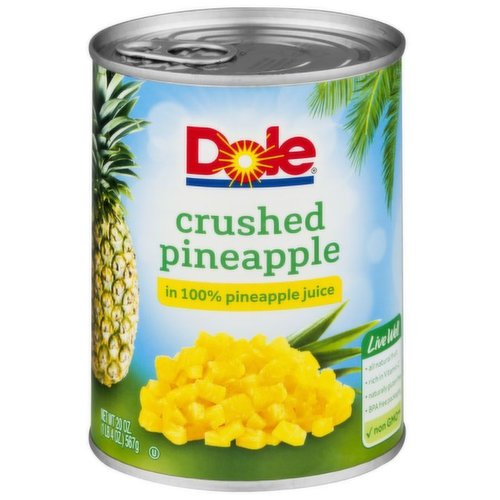 Dole Crushed Pineapple in 100% Pineapple Juice