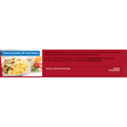 Smart Ones Cheesy Scramble with Hash Browns, Eggs & Cheddar, Monterey Jack & Mozzarella Cheeses Frozen Meal