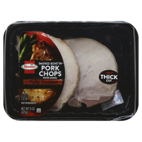 Hormel Pork Chops, Bone-In, Smoked, Thick Cut