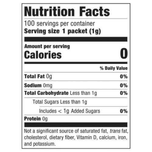 Sweet 'N Low Sweetener, Zero Calorie