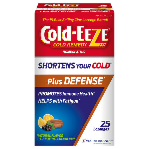 Cold-Eeze Cold Remedy, Citrus with Elderberry, Lozenges