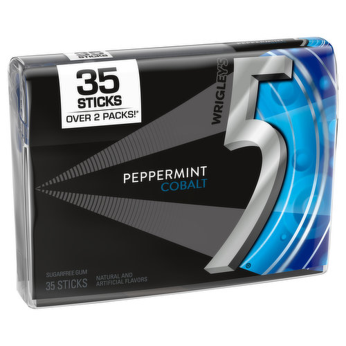 5 Gum, Sugar Free, Peppermint Cobalt - 35 sticks