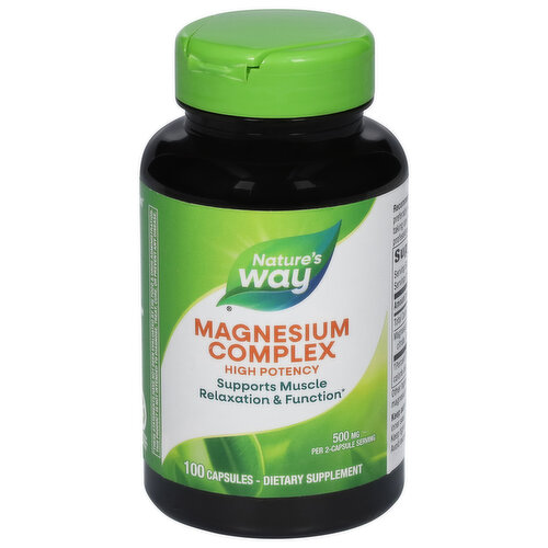 Nature's Way Magnesium Complex, 500 mg, Capsules