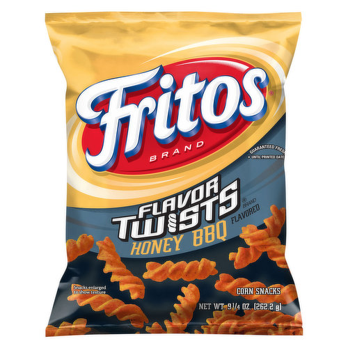 Fritos Flavor Twists Corn Snacks, Honey BBQ Flavored