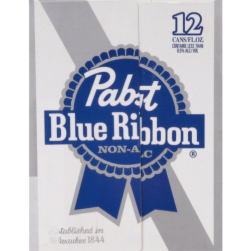 Pabst Beer, Blue Ribbon - 12 pack, 12 fl oz cans