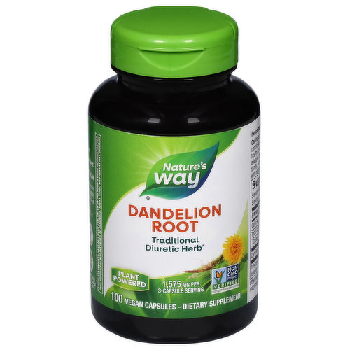 Nature's Way Dandelion Root, 1,575 mg, Vegan Capsules