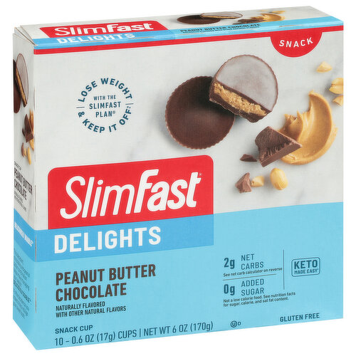 SlimFast Delights Peanut Butter Chocolate Snack Cup