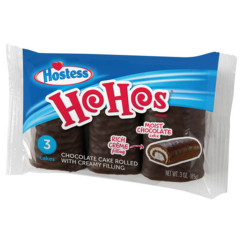 Hostess Hohos Chocolate Cake, Rolled with Creamy Filling