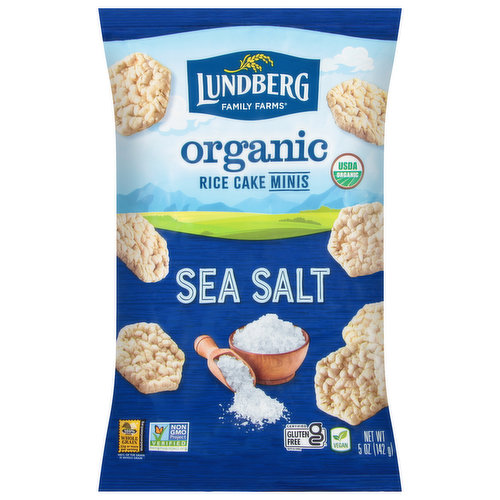 Lundberg Family Farms Rice Cake, Organic, Sea Salt, Minis