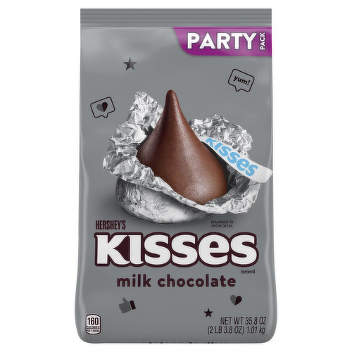 Hershey's Kisses Milk Chocolate, Party Pack