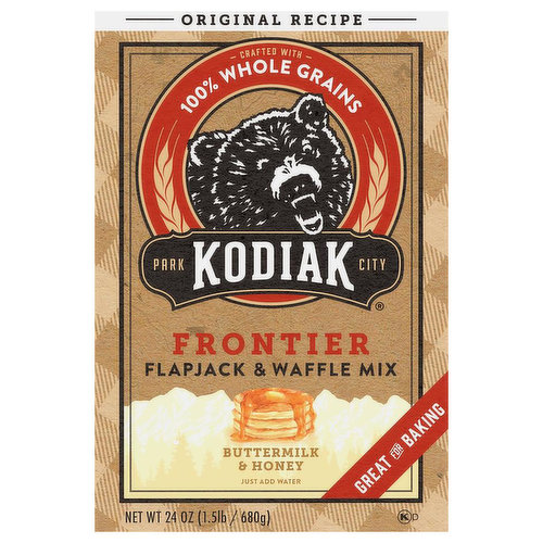 Kodiak Flapjack & Waffle Mix, Frontier, Buttermilk & Honey