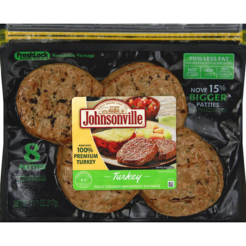 Johnsonville Turkey Sausage, Patties