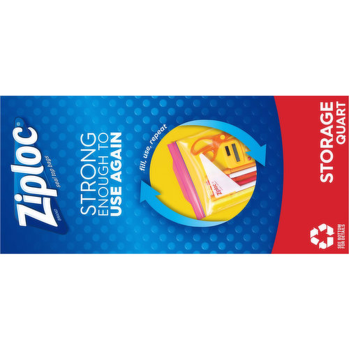 Ziploc Seal Top Bags, Storage, Quart