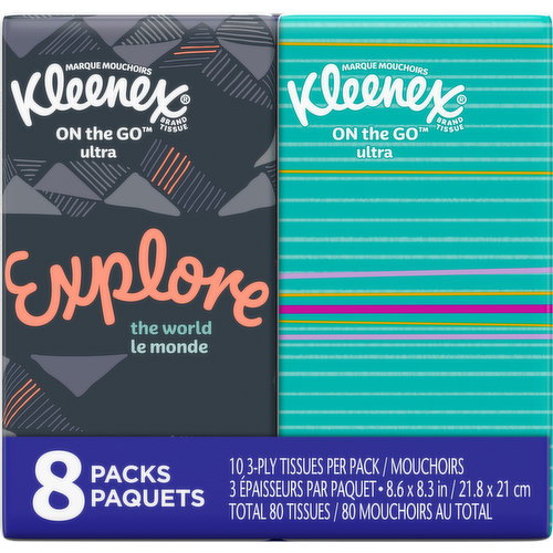 Kleenex Tissues Travel Packs