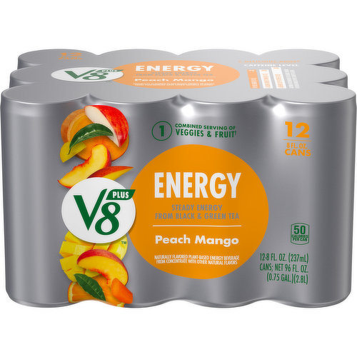 V8® +Energy® Peach Mango Energy Drink