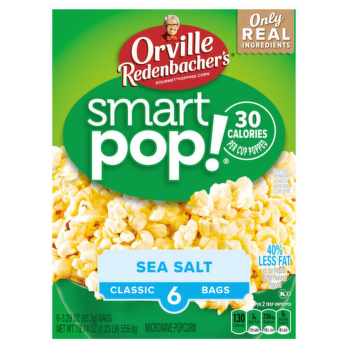 SmartPop! Microwave Butter Popcorn Mini Bags