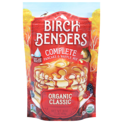 Birch Benders Pancake & Waffle Mix, Complete, Organic Classic