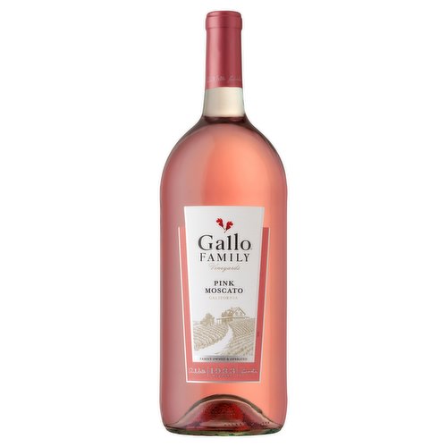 Gallo Family Vineyards Pink Moscato Wine 1.5L 