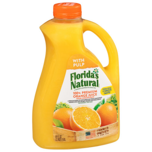 We’re Different. Florida’s Natural is a proud citrus cooperative that’s owned by hundreds of Florida farmers and their families. We’re real people, working together for over five generations to grow the wonderful citrus we all love. Unfortunately, Mother Nature has been pretty harsh over the past years, and our harvest is about 70% lower than just a decade ago. There’s just not enough juice in Florida, so all our varieties now contain a blend of juice from Florida and Mexico. Rest assured though; as a citrus cooperative we’re all hands in, from tree to table working together, picking only the sweetest, juiciest oranges to bring you the most delicious, freshest-tasting juice you love from Florida’s Natural. Together, from tree to table. Florida’s Natural