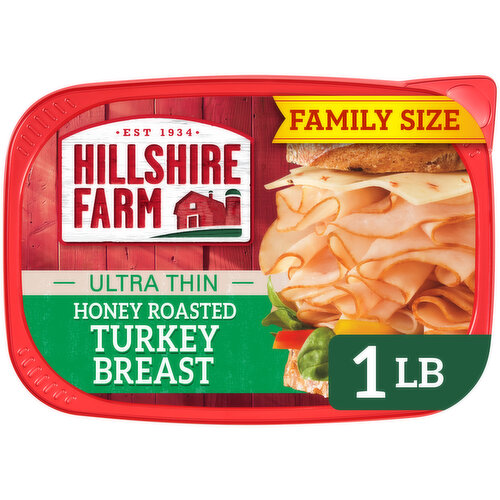 Hillshire Farm Hillshire Farm Ultra Thin Sliced Honey Roasted Turkey Breast Sandwich Meat, 16 oz