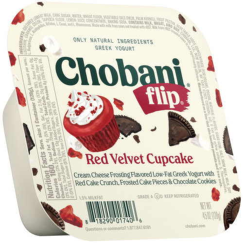 Chobani Flip Yogurt, Greek, Red Velvet Cupcake