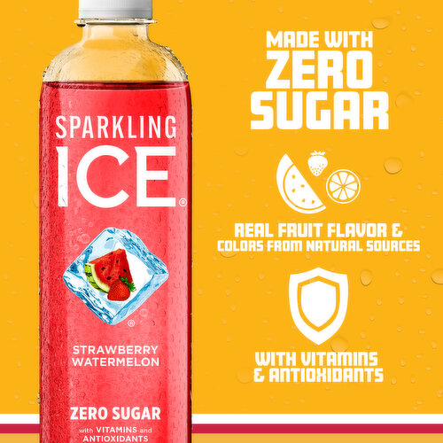 Sparkling Ice Sparkling Water, Strawberry Watermelon, Zero Sugar