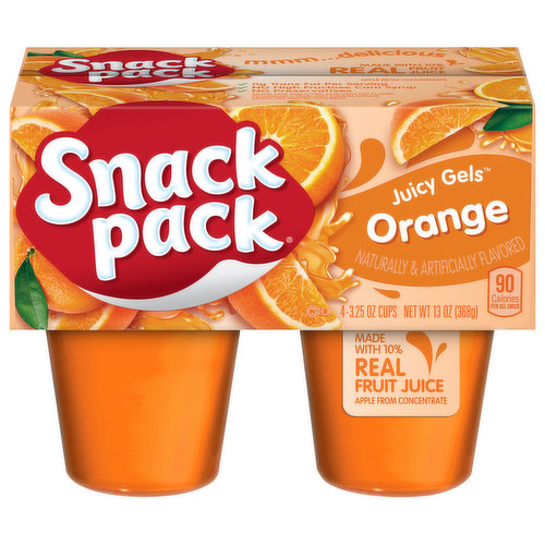 Snack Pack Juicy Gels, Orange