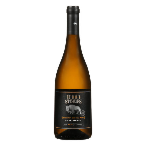 Bourbon barrel-aged. The explorers who ventured to the American West in the late 1800s sought new beginnings and prosperity. 1000 Stories Bourbon Barrel-Aged Chardonnay honors their grit and determination and the legacy they left. Look for hallmark bourbon barrel notes of charred vanilla, dried herbs and toasted caramel. - Bob Blue, Winemaker. Alc. 14.4% by vol. 28.8 Vinted and bottled by 1000 Stories Vineyards, Hopland, Mendocino County, California.