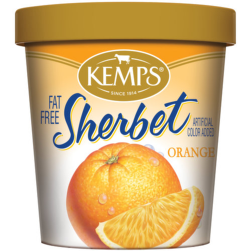 Kemps Fat Free Orange Sherbet
