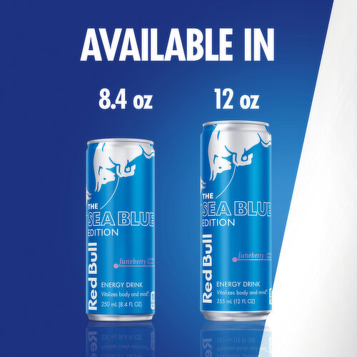 Red Bull Sea Blue Edition Energy Drink, Juneberry, 114mg Caffeine