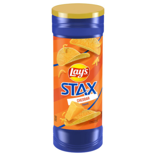 Lay's Stax Potato Crisps, Cheddar Flavored