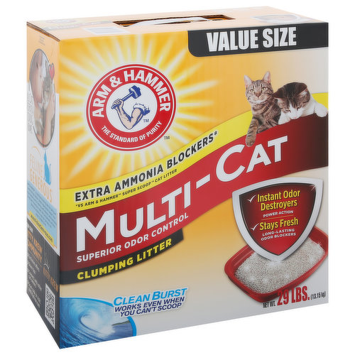 Arm & Hammer Clumping Litter, Multi-Cat, Value Size
